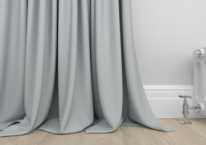 Kyoto Faux Silk, Silver - Made to Measure Curtains - Image 6